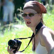 Claire en reportage pendant la Fte Mdivale 2008 au Bourget-du-Lac - Photo  Christophe Gothi