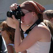 Claire en reportage pendant la Fte Mdivale 2008 au Bourget-du-Lac - Photo  Christophe Gothi